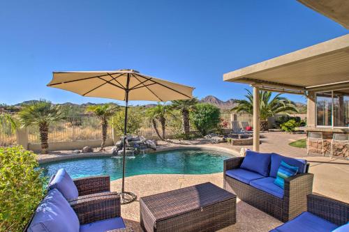 Elegant Desert Oasis with Fire Pit and Mtn View! in Fountain Hills