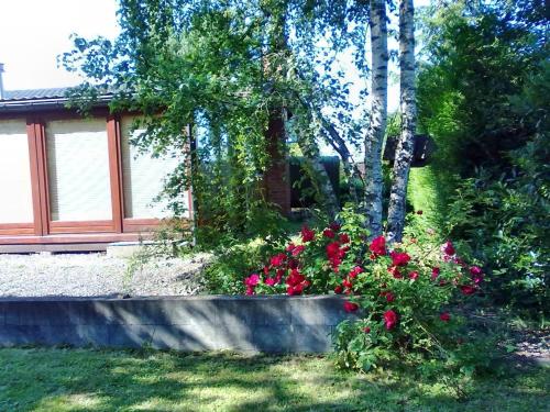 2 bedrooms chalet with enclosed garden and wifi at Tellin