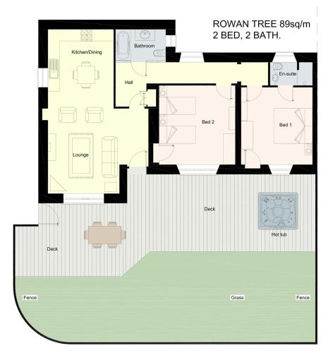 Rowan Tree Cottage with Hot Tub near Cupar Fife - image 2