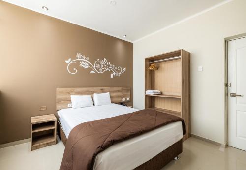 1 double bed
