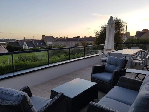 Grande maison familiale VUE SUR MER à l'ILE GRANDE en Pleumeur-Bodou - Réf 285 gîte à louer Kerjagu