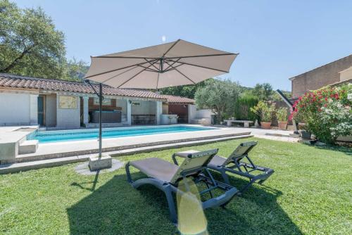 Villa de 3 chambres avec piscine privee jacuzzi et jardin amenage a Oppede - Location, gîte - Oppède