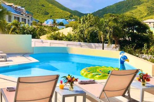 Beautiful suite S7, pool, sea view, Pinel Island