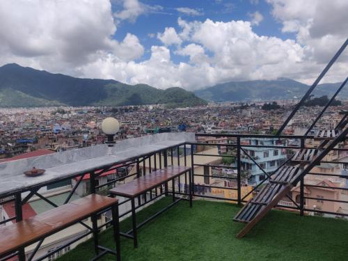 Balcony/terrace, Yog Hostel- Rooftop Yoga & Backpacker Social Stay in Thamel, Kathamndu in Kathmandu