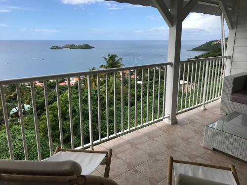 Balcony/terrace, villa Azur A in Bouillante