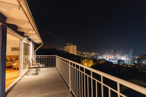 陽台/露台, 卡薩布魯酒店 (Casa Blu Hotel) in 瓦爾帕萊索