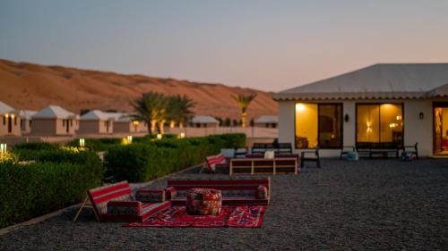 Pohled zvenku, Desert Rose Camp in A'Sharqiyah Sands (Wahiba)
