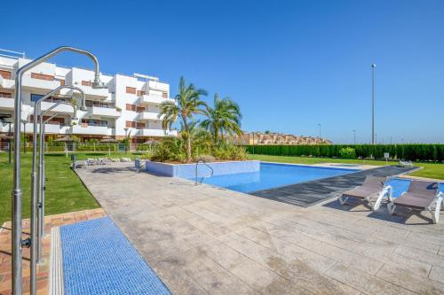 3 bedrooms apartement with sea view shared pool and enclosed garden at Orihuela 3 km away from the beach