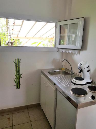 keuken, Appartement moderne à Le Lamentin avec piscine partagée - 20m² (Appartement moderne a Le Lamentin avec piscine partagee - 20m²) in Le Lamentin