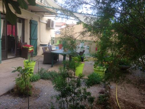 Balcony/terrace, Villa de 4 chambres avec piscine privee jardin clos et wifi a Vias a 3 km de la plage in Agde