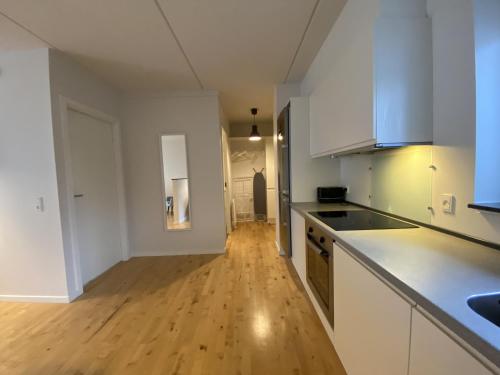 Kitchen, Newly Built 1 Bedroom Apartment With Balcony near Læge Philipp Harbig