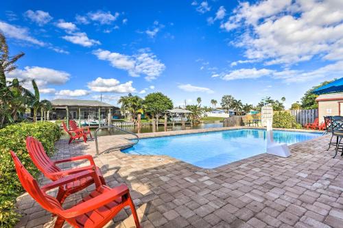 Merritt Island Home on Canal Private Heated Pool!