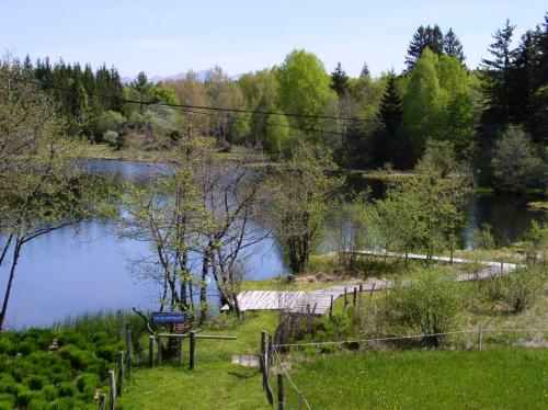 外部景觀, Maison accueillante a Saint-Genes-Champespe + Vue sur le lac in 拉圖多韋爾尼