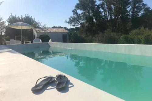 One bedroom bungalow with private pool enclosed garden and wifi at Madrigueras