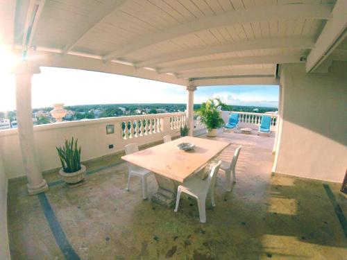 One bedroom apartement with sea view jacuzzi and furnished terrace at Boca Chica