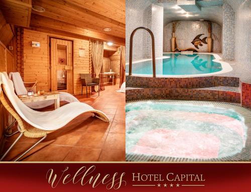 Szauna, Hotel Capital with private wellness in Nyitra