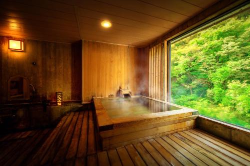Hot spring bath, Harataki in Aizuwakamatsu