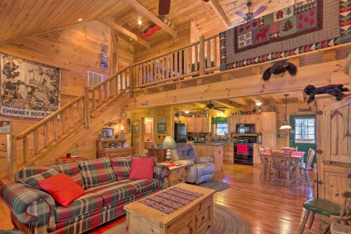 Cozy Log Cabin Retreat in Lake Lure Village Resort - image 3