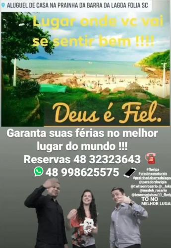 Aluguel de casa na prainha Barra da lagoa