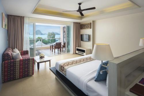 Chambre, deluxe, vue sur la mer, jacuzzi