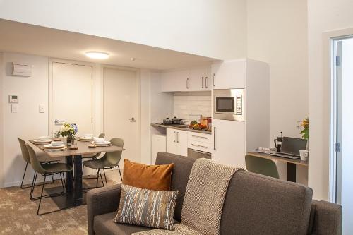 ห้องครัว, Sojourn Apartment Hotel - Riddiford in นิวทาวน์
