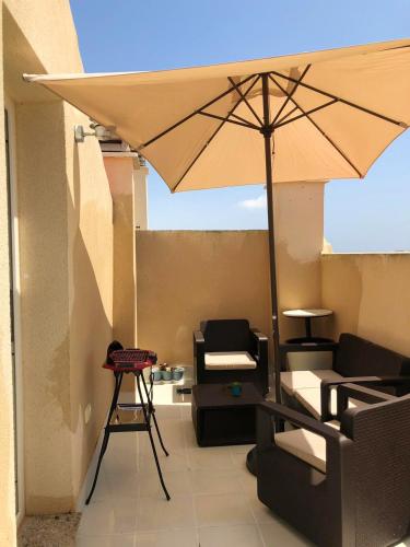 Apartment with 2 bedrooms in El Ejido with wonderful sea view shared pool furnished terrace 500 m from the beach - image 3