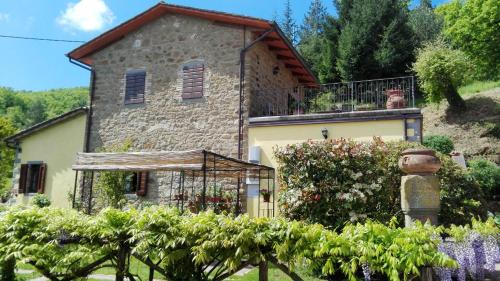 One bedroom apartement with shared pool enclosed garden and wifi at Lisciano Niccone