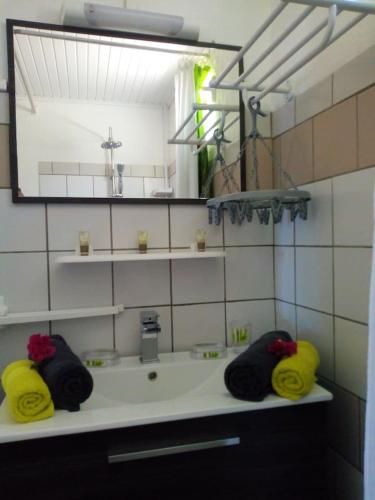 Baño, Maison de charme vue mer et montagne au François (Maison de charme vue mer et montagne au Francois) in Le Francois