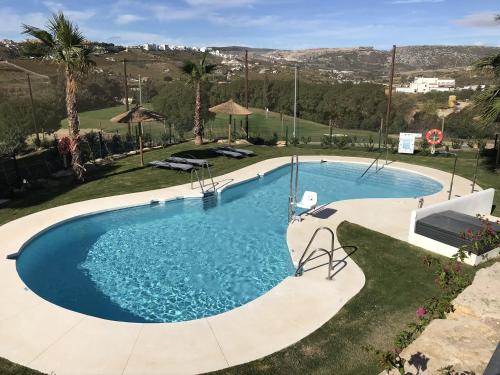 2 bedrooms appartement with sea view shared pool and furnished garden at Malaga 2 km away from the beach