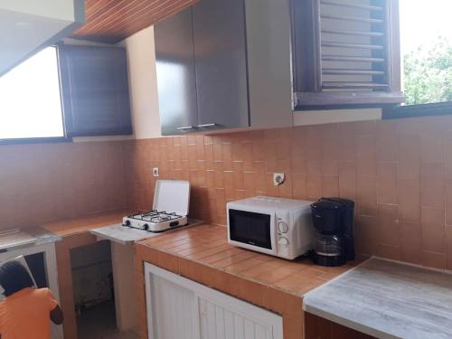 keuken, Appartement charmant à Sainte-Marie avec terrasse de 88 m² (Appartement charmant a Sainte-Marie avec terrasse de 88 m²) in Diamant