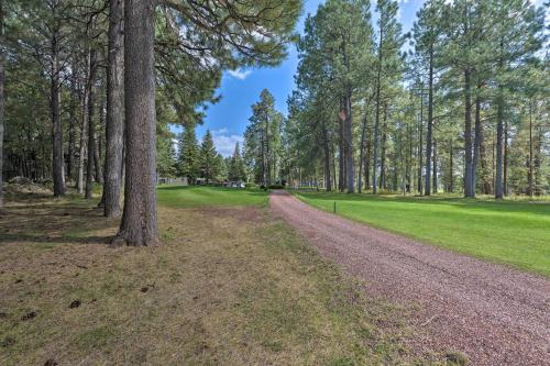 Pinetop Cabin with Deck, Fire Pit, Game Room and Views
