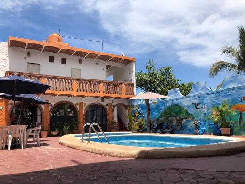 ทัศนียภาพภายนอกโรงแรม, Bungalows Flamingos in ริงกอง เด กัวยาบิโตส