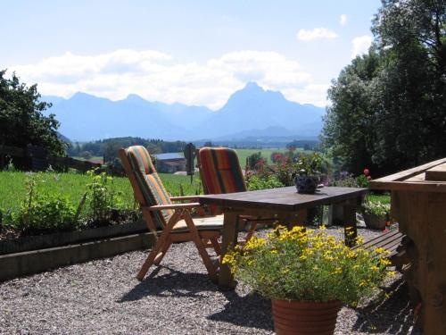 View, Panoramahof Ferienwohnung in Hopferau