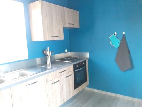 Κουζίνα, Villa charmante au Moule avec piscine in Λε Μούλ