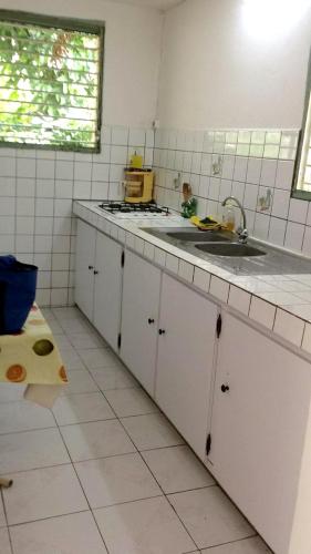 . Appartement de 2 chambres avec vue sur la mer balcon amenage et wifi a Deshaies a 1 km de la plage
