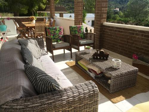 Terraza/balcón, 4 bedrooms villa with private pool enclosed garden and wifi at Tortosa in Tortosa