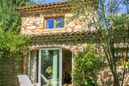 Maison d'une chambre avec piscine partagee terrasse amenagee et wifi a Pougnadoresse