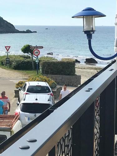 Maison de 3 chambres a Locquirec a 50 m de la plage avec vue sur la mer terrasse amenagee et wifi