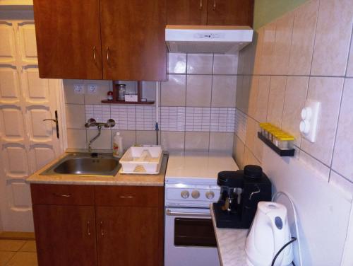 ห้องครัว, Szivarvany Apartman in กียูลา