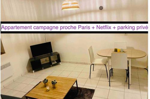 Appartements Appart campagne - Proche Paris - Parking prive