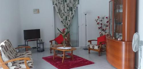 Sala de estar / sala de TV, VILLA MALOU chez Maryse in Bouillante