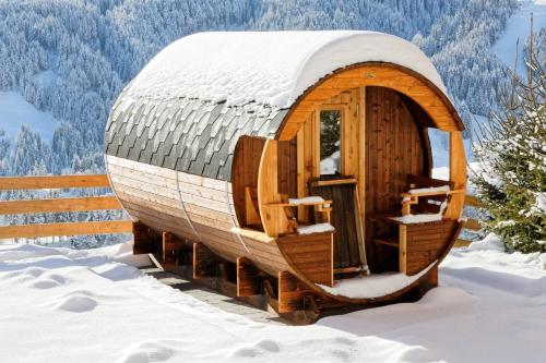 Sauna, Gut Stein Panoramalodge in Muhlbach