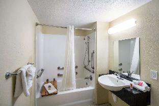 Double Room with Two Double Beds and Roll-in Shower - Mobility Access/Non-Smoking