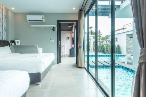 Guestroom, บ้าน Spring Vintage Pool Villa ใจกลางเมืองหัวหิน ใกล้หาด in Bor Fai