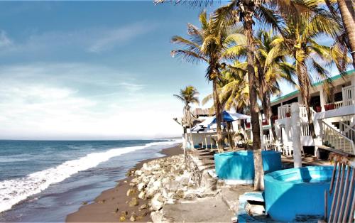 Strand, Hotel El Paraíso (Hotel El Paraiso) in San Juan de Alima