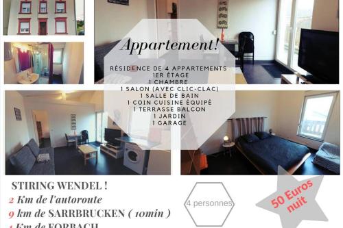 Appartement complet - Location saisonnière - Stiring-Wendel