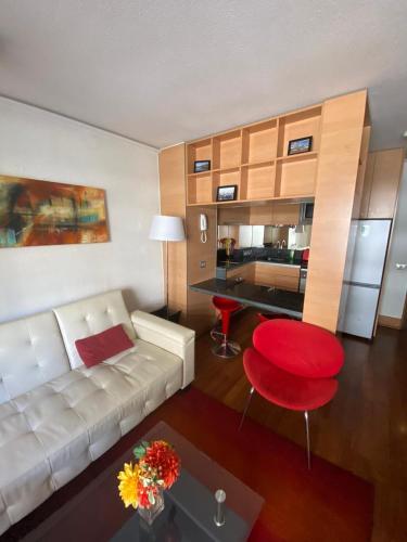 Departamento 2 ambientes mas terraza amoblada, Providencia - Las Condes