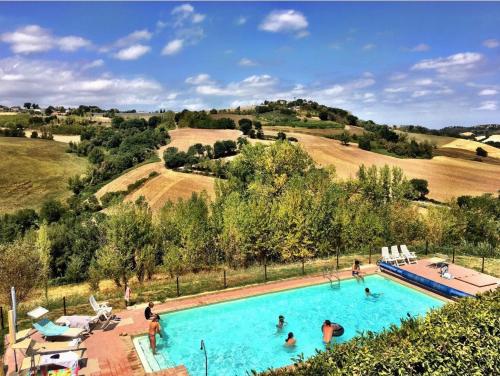 Swimming pool, Country House Montesoffio in Barchi (Pesaro)