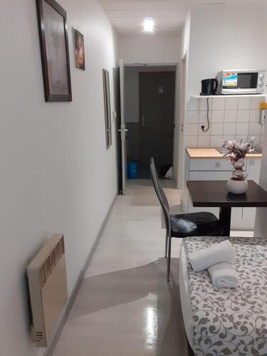 Paris en train Area Studios avec salles de bain et kitchenettes privées ou chambres avec salles de bain et cuisines communes