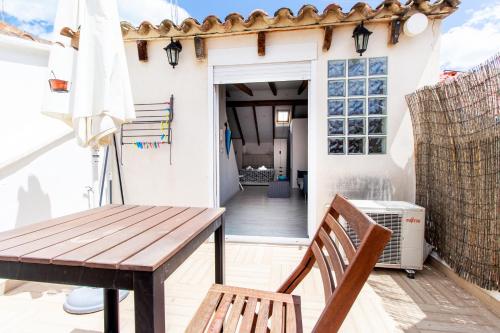 Precioso estudio con terraza privada en la playa